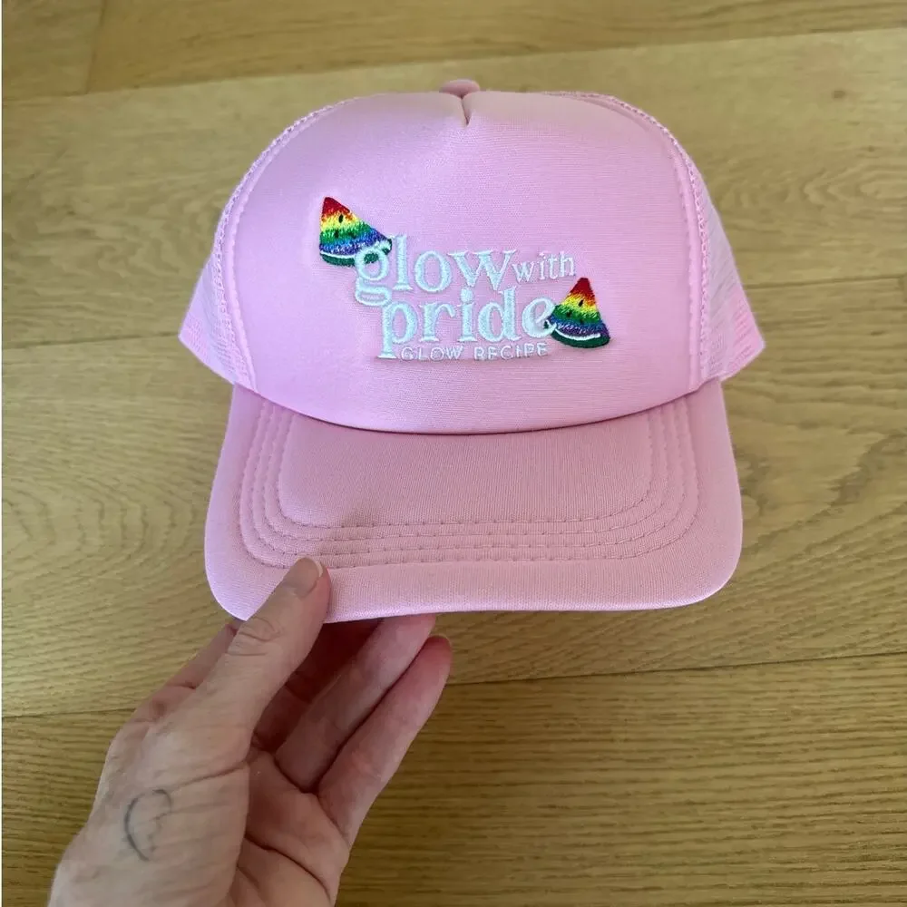 Glow Recipe Merch - Glow With Pride Rainbow Hat Cap in Pink Multi